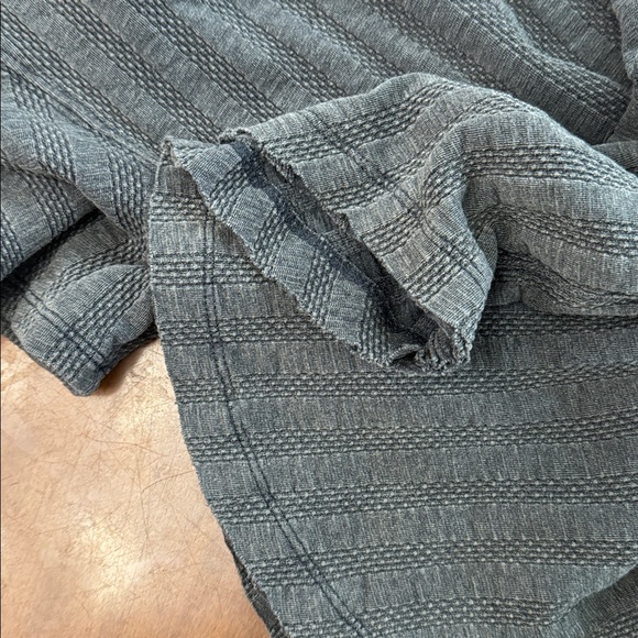 Free People We the Free Charcoal Tan Large Escape Rib Stretch T Shirt M - Picture 7 of 7